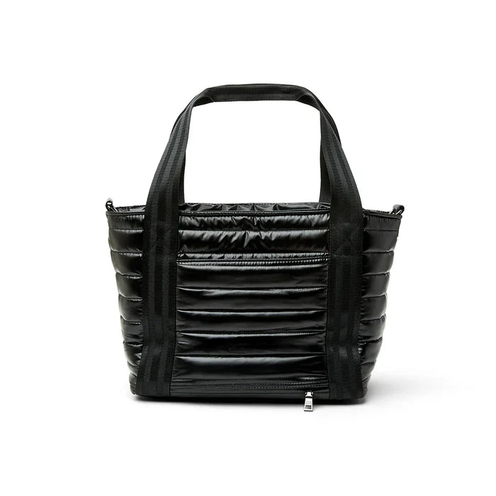 Pearl-black Jr. Jetset Wingman travel bag by Think Royln featuring sleek design and compact size, perfect for on-the-go travel.