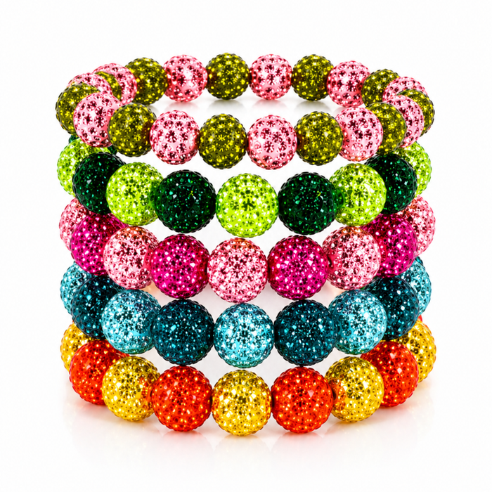 Colorful Juicy Gems™ bracelet from Private label collection featuring vibrant gemstone beads and a delicate adjustable clasp.