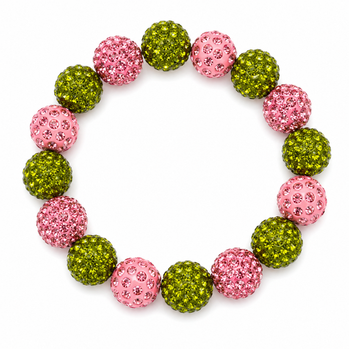 Colorful Juicy Gems™ bracelet from Private Label collection featuring vibrant gemstone beads on a stretch cord.