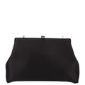 Elegant ladies satin clutch evening handbag with a sleek design, perfect for formal events and evening occasions.