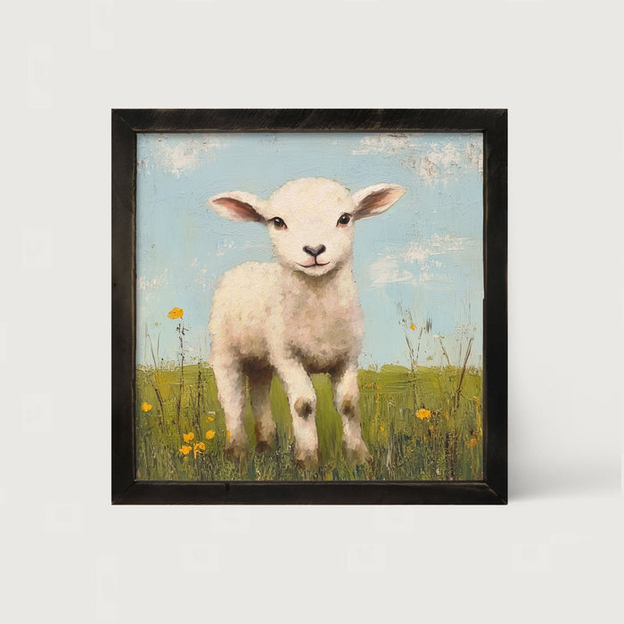 Lamb in a Meadow
