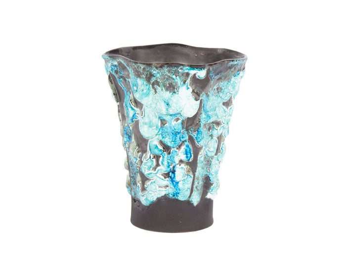 Le Cyclope Écume de Mer French Fat Lava Ceramic Vase