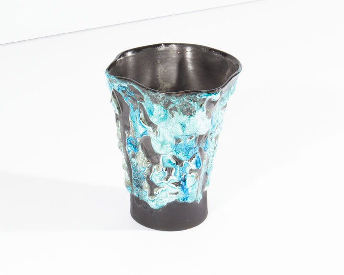 Le Cyclope Écume de Mer French Fat Lava Ceramic Vase