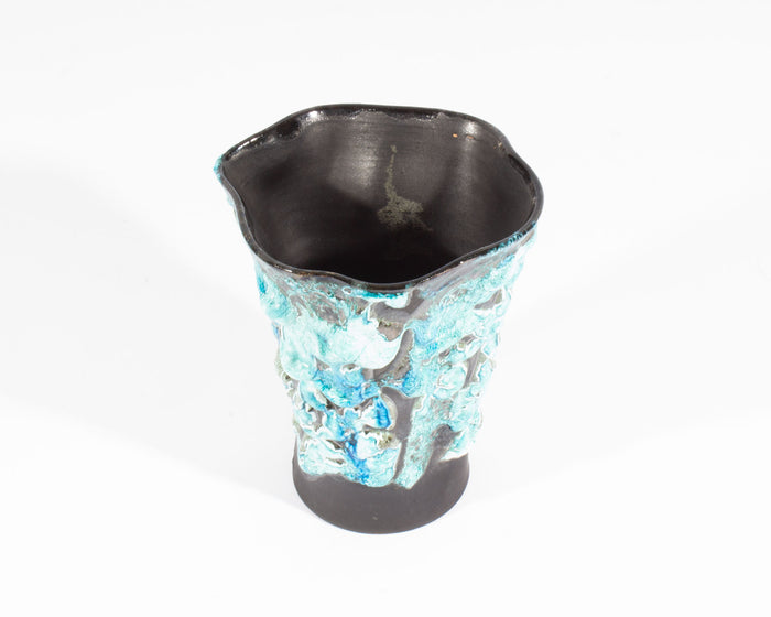 Le Cyclope Écume de Mer French Fat Lava Ceramic Vase