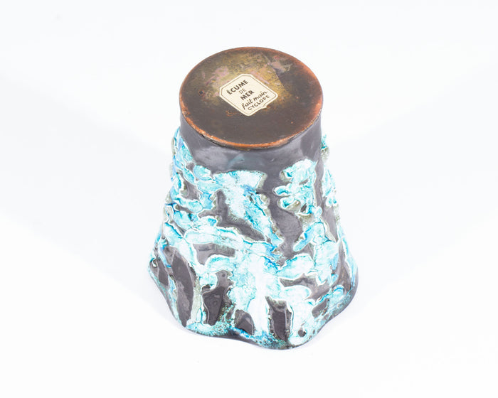 Le Cyclope Écume de Mer French Fat Lava Ceramic Vase