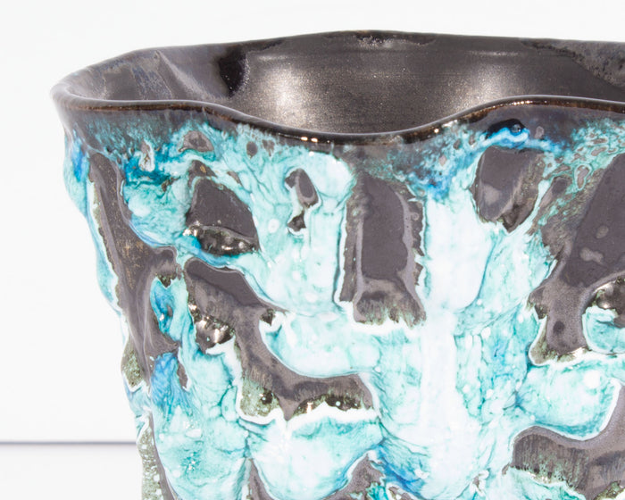 Le Cyclope Écume de Mer French Fat Lava Ceramic Vase