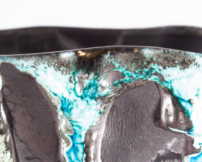 Le Cyclope Écume de Mer French Fat Lava Ceramic Vase