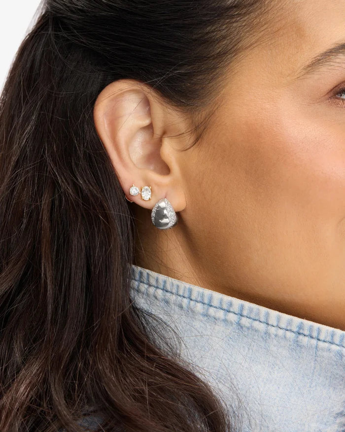 Lil Norah Split Pavé Earrings