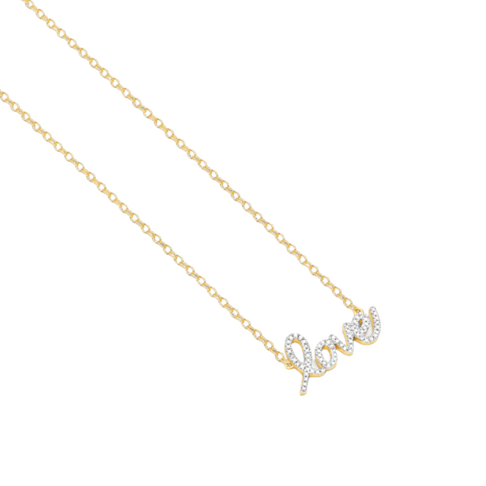 Love Is Love pendant necklace by ella stein featuring a heart design on a delicate chain, perfect for everyday wear.
