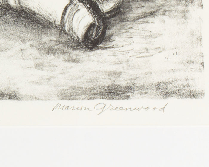 Marion Greenwood “8th St. Odalisque” Lithograph
