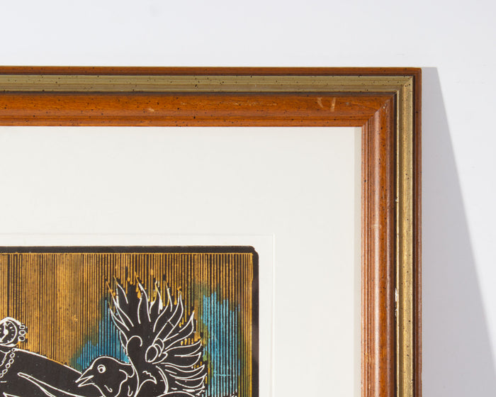 Martin Barooshian “Alice in Wonderland” Painting and Relief Print