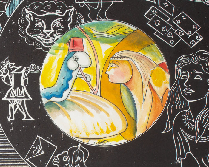 Martin Barooshian “Alice in Wonderland” Painting and Relief Print