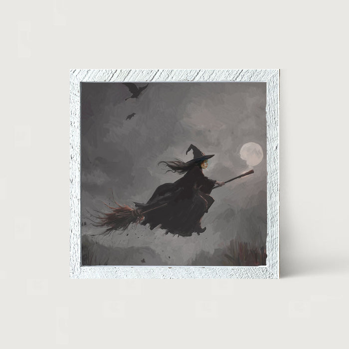 Moonlit Witch - Framed Art