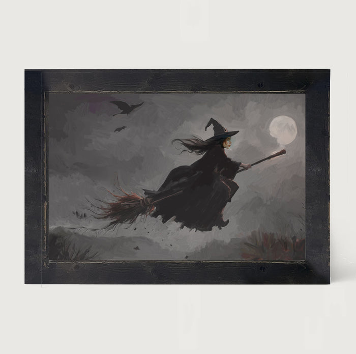 Moonlit Witch - Framed Art
