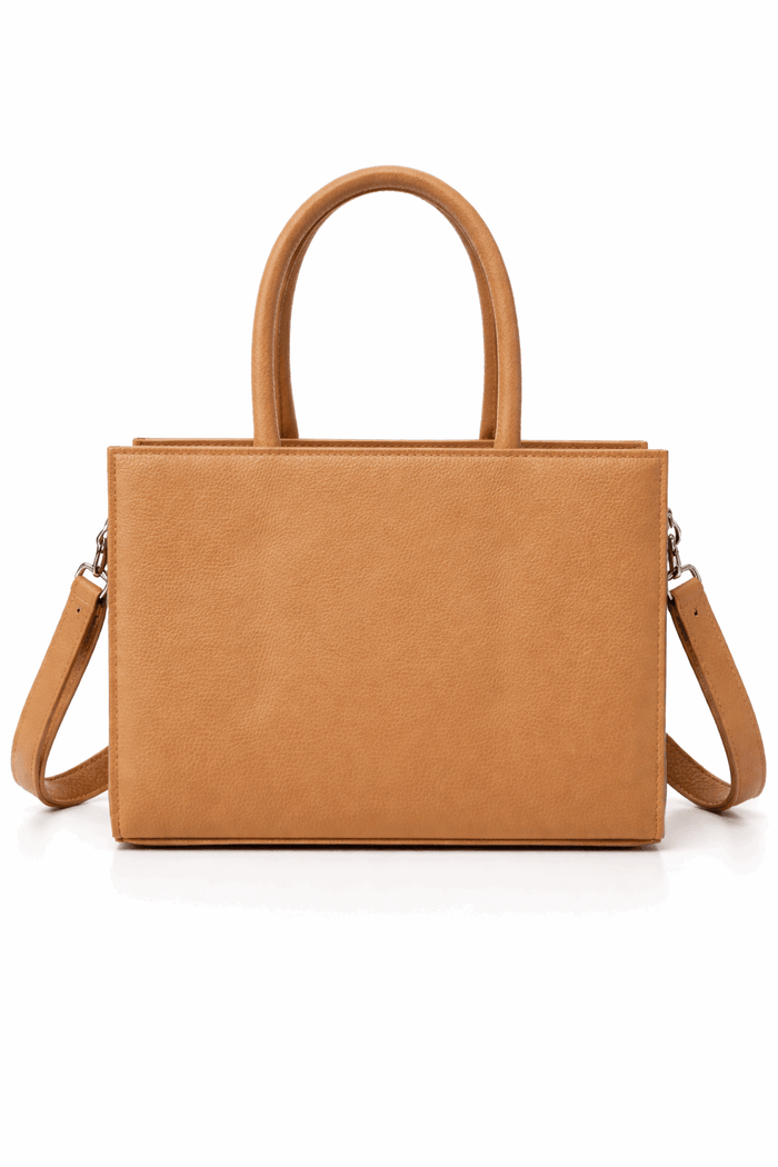 Mustard Vegan Leather Satchel - Nishat Creative Store