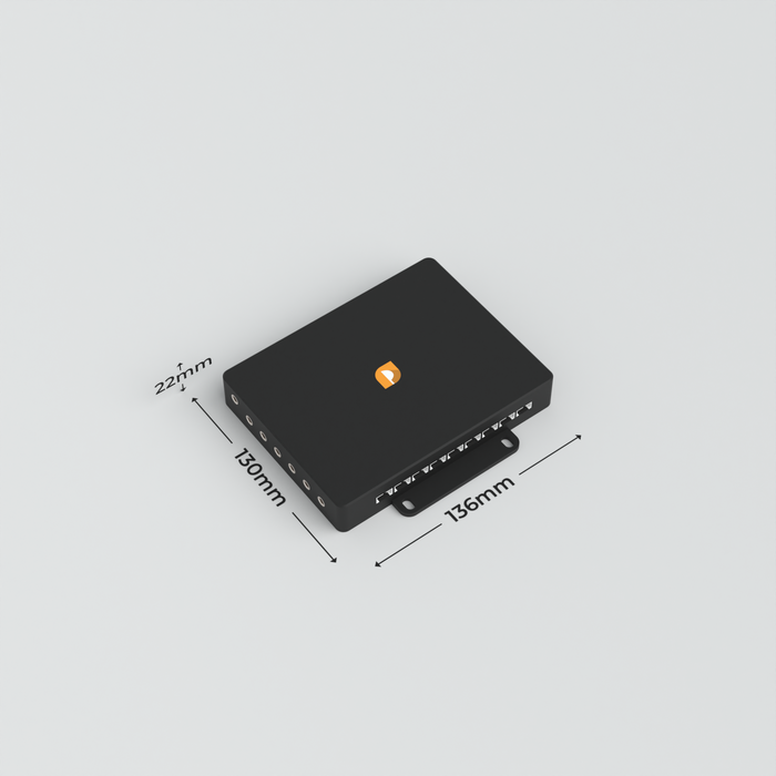 MyAudio 6 dimensions for permanent retail fixture installation
