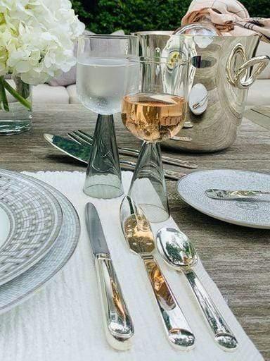 Puiforcat Normandie Dessert Knife in Silver Plate by Puiforcat Tabletop New Cutlery Knife / Silver / Steel