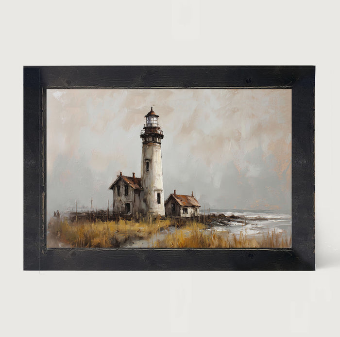Ocean Island - Old Lighthouse - Framed Art