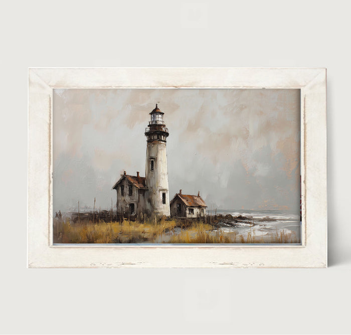 Ocean Island - Old Lighthouse - Framed Art