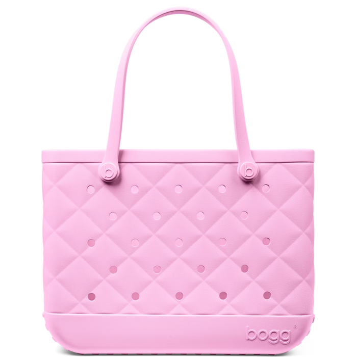 Colorful quilted BOGG BAG from BOGG BAGS with multicolor clip, showcasing its stylish and functional design.