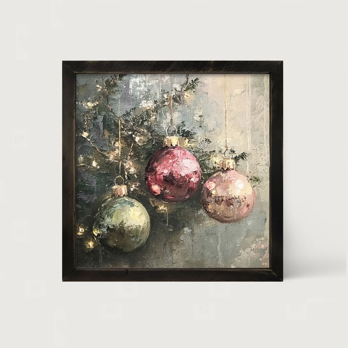 Ornaments on a Tree - Framed Art