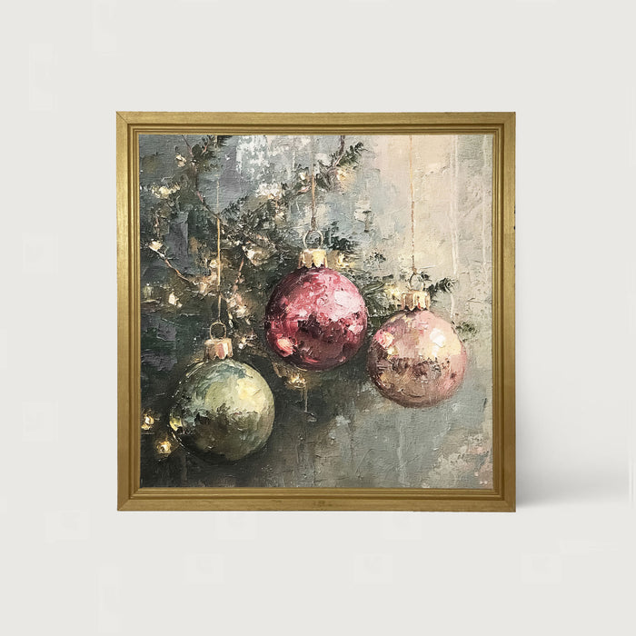 Ornaments on a Tree - Framed Art