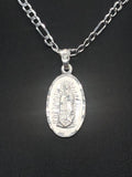 Our Lady of Guadalupe and St Jude with 22" Necklace (.925 PURE SILVER)