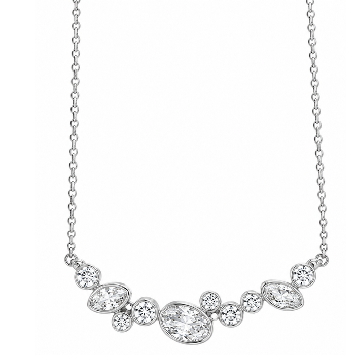 Oval bar all around necklace