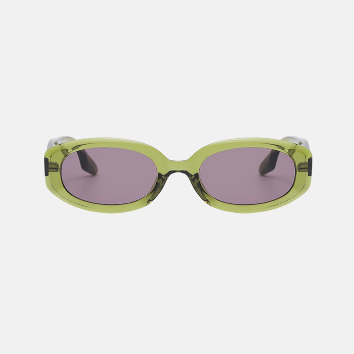 oculos ludo sol verde frente