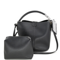 Parisian Bucket Bag from Private label, featuring a stylish design with a soft leather exterior and drawstring closure.