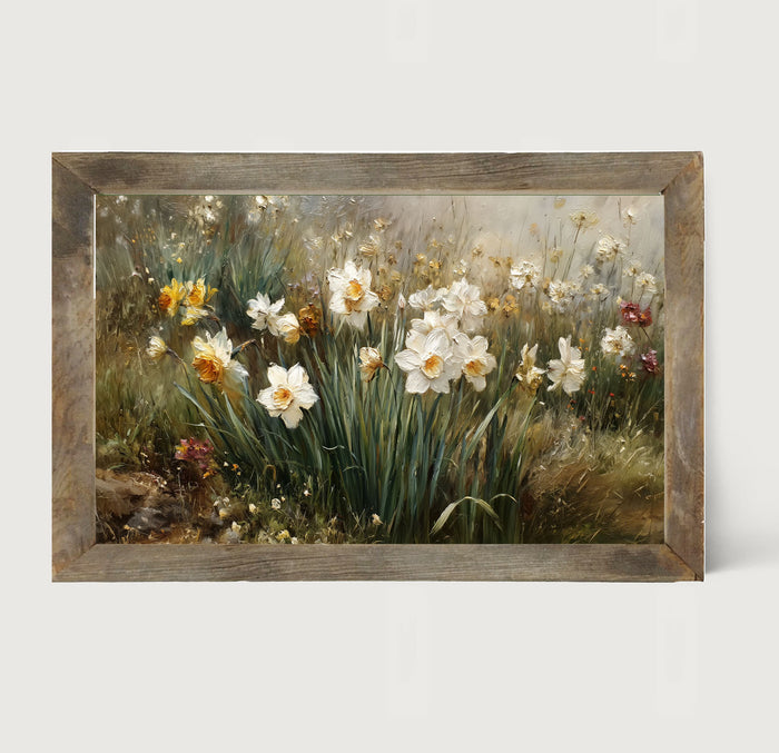 Patch of White Daffodils