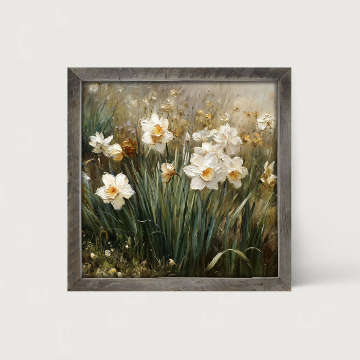 Patch of White Daffodils