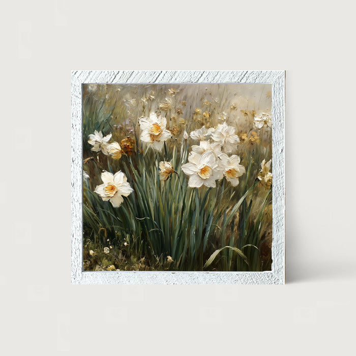 Patch of White Daffodils