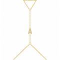 Pave Initial Hand Chain