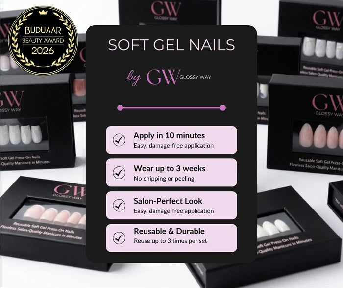 Soft Gel Press-On Nails by Glossy Way Info