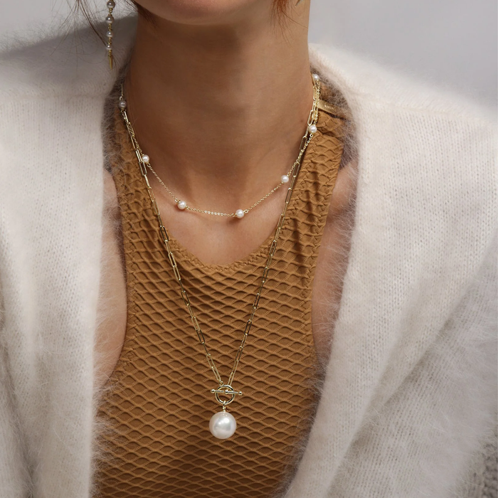 Perfect Pearl Infinity Necklace