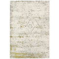 Persia Gold Rug made from 100% viscose, featuring a diamond pattern in the centre.
