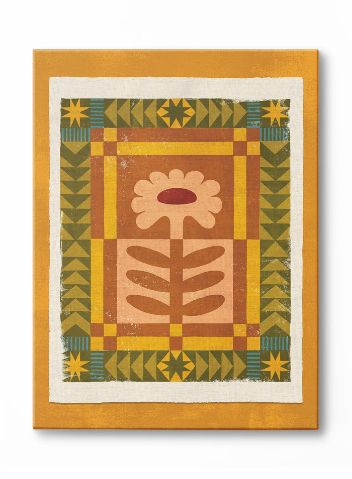 Petals in Patchwork, Canvas