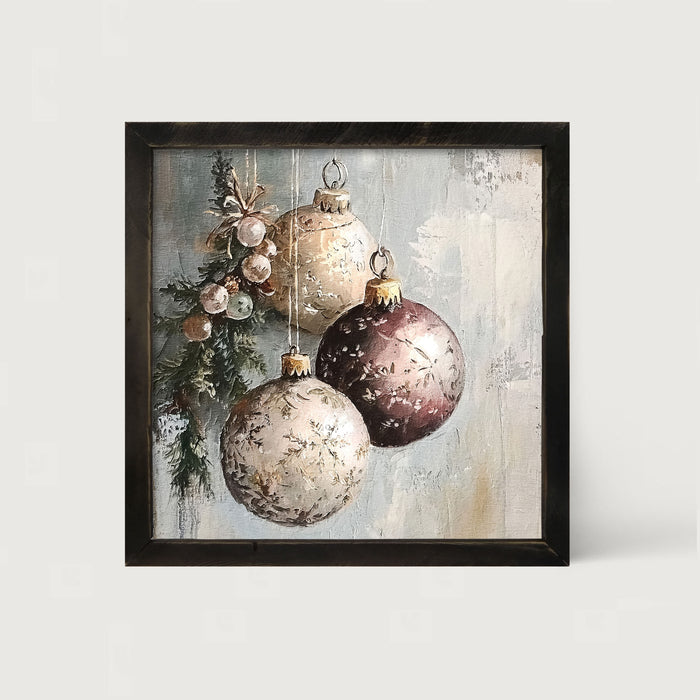 Pine Sprig with Ornaments