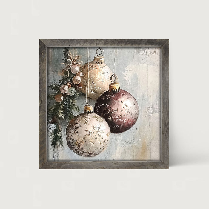Pine Sprig with Ornaments