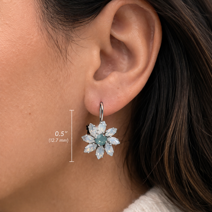 Cathie Nilson pointy daisy earrings featuring delicate petal details and a sleek, modern design for stylish accessories.