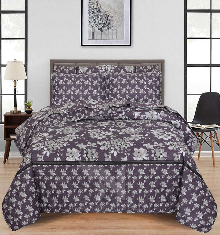 Quilted Comforter Set 6 Pcs Design 1002 - Nishat Creative Store