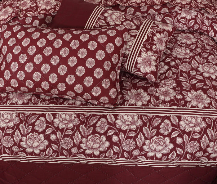Quilted Comforter Set 6 Pcs Design 997 - Nishat Creative Store