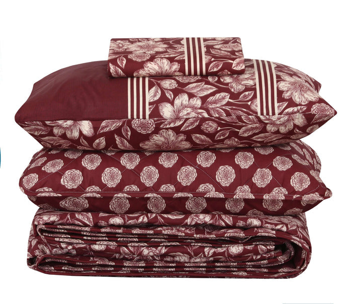 Quilted Comforter Set 6 Pcs Design 997 - Nishat Creative Store