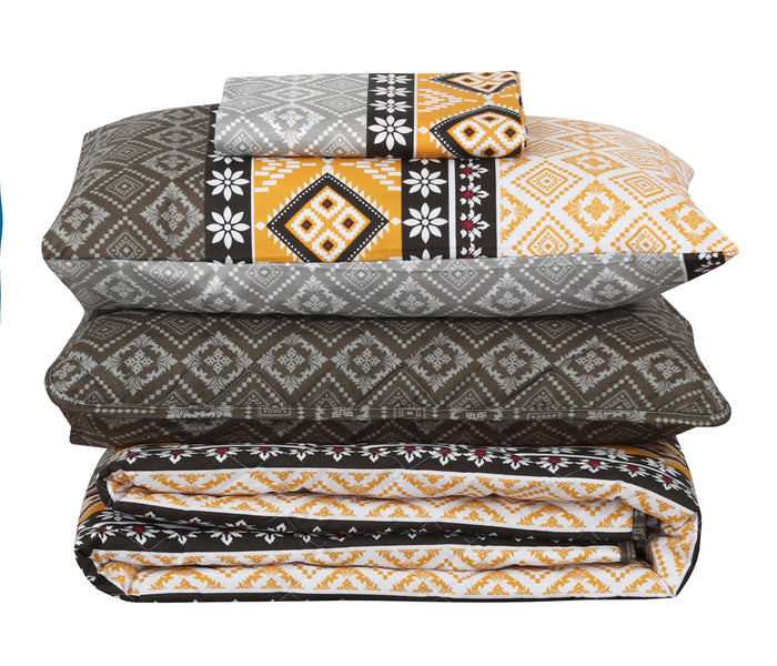 Quilted Comforter Set 6 Pcs Design 999 - Nishat Creative Store