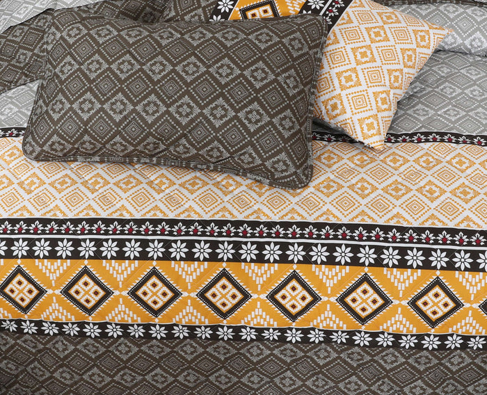 Quilted Comforter Set 6 Pcs Design 999 - Nishat Creative Store