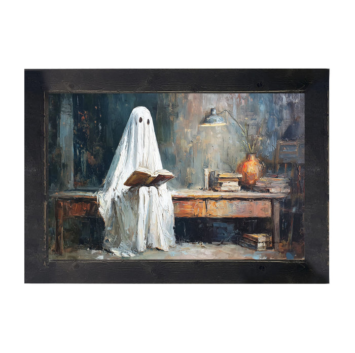 Reading Ghost - Framed Art