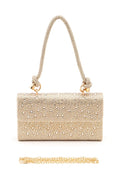 Rhinestone Top Handle Convertible Evening Bag