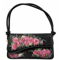 Gianna Valente x Lets Bag It Rosalie garden bag with woven texture and leather handles, stylish and spacious for outdoor use.