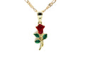 Rose Pendant with Necklace (24K Gold Filled)